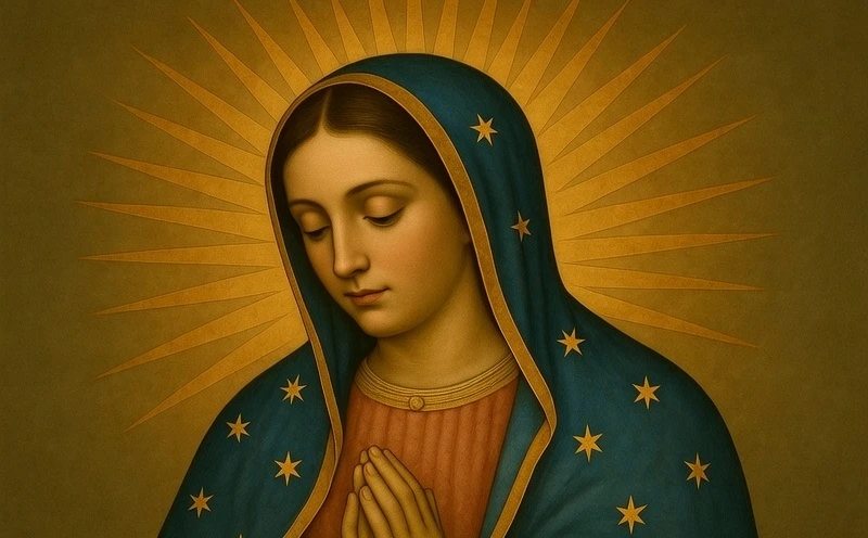 our lady of guadalupe between heaven and earth