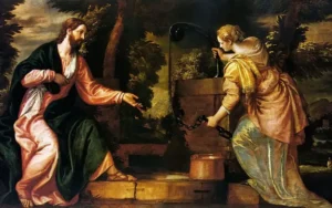 Jesus speaking with the Samaritan Woman at the well in John 4 – Third Week of Lent